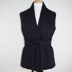 Rick Owens Black Tie Front Vest - Women’s size M